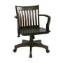 OSP Home Furnishings Deluxe Wood Bankers Chair with Wood Seat in Espresso Wood Finish - Image 3