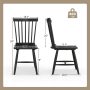 Set of 2 Windsor Dining Chairs with High Spindle Back - Image 3