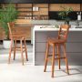 Swivel 30-Inch Bar Height Stool Set of 2 with Footrest - Image 3