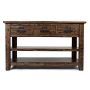 Jofran Cannon Valley Distressed Industrial 50" Sofa Table - Image 2