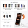 ETEPEHI 3 in 1 Charging Station Compatible for iPhone iWatch & AirPods, White - Image 2