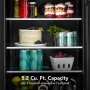 KitchenAid - 5.2 Cu. Ft. Undercounter Refrigerator with Glass Door and Shelves with Metallic Accents - PrintShield Stainless Finish - Image 3