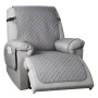 TAOCOCO Non-Slip Recliner Chair Cover Sofa Slipcover,Pet Reclining Chair Cover Light Gray 23" - Image 1