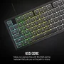 Corsair K55 CORE RGB Full Size USB Gaming Keyboard with Safety Leaflet, Black & Gray - Image 6