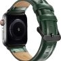 Compatible Apple Watch Band 38mm 40mm , MAPUCE Classic Style Genuine Leather iwatch Bands Stainless Metal Buckle Replacement Strap Compatible Apple Watch Series 5 4 3 2 1 men women, Brown - Image 1