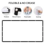 Projector Screen, Keenstone 120 inch 16:9 HD Foldable Anti-Crease Portable Projector Movies Video Screen for Home Theater Outdoor Indoor - Image 3