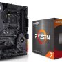 Micro Center AMD Ryzen 5 5600X Desktop Processor 6-core Up to 4.6GHz Unlocked with Wraith Stealth Cooler Bundle with ASUS TUF GAMING X570-PLUS (Wi-Fi) AM4 ATX Gaming Motherboard PCIe 4.0 2.5Gb LAN - Image 1
