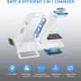 JoyGeek Wireless Charging Station, Wireless iPhone Charger, 3 in 1 Charging Station for Apple iPhone 13 Pro Max/13 Pro/13/12 Pro Max/12 Pro/12/11 Pro Max/11 Pro/11/SE/X/XR/XS/8, iWatch7/6/SE/3,AirPods - Image 5
