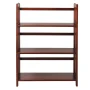 3-Shelf Folding Stackable Bookcase 27.5" Wide - Chestnut - Image 5