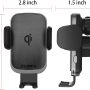 Wireless Car Charger Luxmo Qi 10W Fast Charging Auto-Clamping Car Air Vent Holder Car Phone Holder Mount for iPhone12/12 Pro/11/11Pro/11ProMax/XSMax/XS/X/8/8+ Samsung S20/S10/S10+/S9/S9+/S8/S8+/Note - Image 6