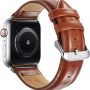Compatible Apple Watch Band 38mm 40mm , MAPUCE Classic Style Genuine Leather iwatch Bands Stainless Metal Buckle Replacement Strap Compatible Apple Watch Series 5 4 3 2 1 men women, Brown - Image 1