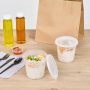 Restaurantware-Asporto 24 Ounce To Go Boxes, 100 Microwavable Round Soup Containers - Clear Plastic Lids Included, Do Not Contain BPA, Clear Plastic Soup Containers, Disposable - Image 4