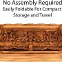 Tribe Azure Fair Trade Small Altar Table, Meditation Table Altar, Small Puja Table, Meditation Altar Wood Wiccan Buddhist, Tea Japanese, Low Side Dragon (Large Dragon) - Image 4