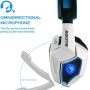 SADES Spirit Wolf 7.1 Surround Stereo Sound USB Computer Gaming Headset with Microphone,Over-the-Ear Noise Isolating,Breathing LED Light For PC Gamers (Black White) - Image 3