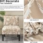 Eco-Ancheng Armless Chair Slipcover Washable Armless Chair Covers Removable Slipcover for Armless Chair Non-Slip Sofa Couch Covers Furniture Protector for Dining Living Room Armless Accent Chair - Image 3