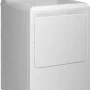 GE - 6.2 Cu. Ft. Electric Dryer with Shallow Depth Design - White with Silver Matte - Image 4