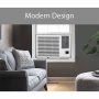LG - 1,000 Sq. Ft. 18,000 BTU 230V Window Air Conditioner with Supplemental Heat Function - White - Image 4
