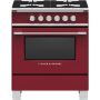 Fisher & Paykel - 30 in. Wide 4 burner 3.5 Cu. Ft. Freestanding Gas Range - Red - Image 1