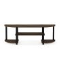 Furinno 11058CWN-BK Turn-S-Tube Wide TV Entertainment Center, Columbia Walnut & Black - 15.9 x 47.25 x 13.4 in. - Image 4
