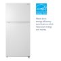 Insignia™ - 30 in. Wide 18 Cu. Ft. Top-Freezer Refrigerator with ENERGY STAR Certification - White - Image 2