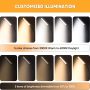 Shine Decor LED Desk Reading Lamps Desk Lights, 600LM Gooseneck Task Lamps for Home Office, Touchable Dimmable Metal Clamp Lamps, Clip-On Table Lights Eyecare Space-Saving LED Lights with Swing Arm - Image 4