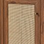 Modway Soma 47" Natural Rattan and MDF Wood Office Desk in Walnut - Image 6