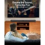 ULTIMEA 2.2ch Sound Bar for TV, Built-in Dual Subwoofer, 2 in 1 Separable Bluetooth 5.3 Soundbar , Bassmax Adjustable TV Surround Sound Bar, HDMI-ARC/Optical/Aux Home Theater Speakers, Wall Mount - Image 2