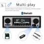 Bluetooth Vintage Car FM Radio MP3 Player USB Classic Stereo Audio Receiver AUX - Image 6