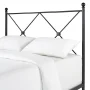 Weston Home Harrisburg Black Metal Queen Bed with Double x Headboard Design - Image 5