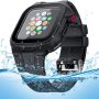 Apple Watch Waterproof Case for 44mm Apple Watch Series 6/5/4/SE, Waterproof Shockproof Impact Resistant Rugged Protective Case with Built-in Screen Protector Premium Soft Strap Bands Black - Image 1