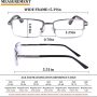 Roexlook Unisex Computer Glasses Blue Light Blocking Readers Glasses Eye Glasses Computer Reading Glasses (3 Pack） - Image 3