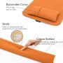 Mouse Pad Wrist Support Set - Keyboard Wrist Rest Pad Bean Bag with Ergobeads, Wrist Pain Relief for Easy Typing, Office, PC, Laptop, Skin-Friendly & Breathable (Burnt Orange) - Image 2