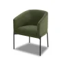 Better Homes & Gardens Wyatt Velvet Dining Chairs, Olive, 2 Pack - Image 3