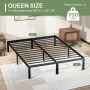 Queen Size Bed Frame Classic Metal Bed Frame Foundation with Under Bed Storage/No Box Spring Needed - Image 3