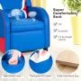 Infans Kids Recliner Chair Gaming Sofa PU Leather Armchair w/Side Pockets Blue - Image 5