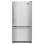Maytag - 19 Cu. Ft. Bottom-Freezer Refrigerator with Humidity-Controlled FreshLock Crispers - Stainless Steel - Image 1