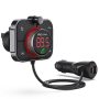 Rexing - FMT2 Bluetooth FM Transmitter Hands-Free Car Kit with QC3.0 and Smart 2.4A Dual USB Ports - Black - Image 1