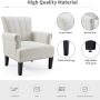 YOLENY Living Room Accent Chair with Armrests, Modern Accent Chair, Living Room Chairs, Armchairs for Living Room, Office, Beige - Image 4