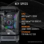 Thermaltake - LCGS Reactor 8796X Gaming Desktop AMD Ryzen 7 8700F 2024 32GB Memory AMD Radeon RX 9060 XT 16GB 1TB SSD NVMe M.2 - Black - Image 2