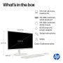 HP - 21.5" All-in-One - Intel Processor N100 2023 - 8GB Memory - 128GB UFS - Cashmere White - Image 3