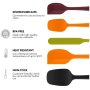 Silicone Spatulas BPA-Free Premium with Stainless Steel Core Heat-Resistant, Non-Stick Dishwasher Safe, Multi-Color - Image 4