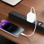 Hyper Tough 6-Outlet Indoor Power Strip with 8 Ft Extension Cord, ETL Certified, Black - Image 5
