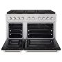 ZLINE - 48 in. Wide 8 Burner Paramount Dual Fuel Freestanding Range with DuoPro Cooktop and Dual Ovens w/ Black Doors - Stainless Steel with Black Matte Door - Image 2