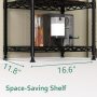 GIOTORENT 6-Tier Storage Shelves Standing Shelving Metal Units, Adjustable - Image 3