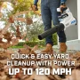 HART 40V 120 MPH at 450 CFM Cordless Axial Leaf Blower Kit, (1) 4.0Ah Lithium-Ion Battery - Image 4