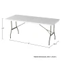 6 ft. Folding Utility Table with Plastic Tabletop - Image 6