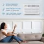Keystone - 700 Sq. Ft. 14,000 BTU 230V Through-the-Wall Air Conditioner with 10,600 BTU Supplemental Heat Capability - White - Image 3