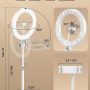 Desk Ring Light with Stand for Computer, Zoom Lighting for Computer, 30 Light Modes for Video Conference, Video Calls, Home Office, Desk Lighting for Video Recording, Podcast, Webcam, Stream - Image 6