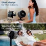 Shark - FlexBreeze Pro Mist - Indoor & Outdoor Fan with Misting System, Corded or Cordless - Charcoal Grey - Image 2