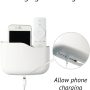 LINFIDITE 2 Pack TV Remote Holder Wall Mount Remote Control Holder for Bed Universal Bedside Wall Remote Holder Caddy Organizer Hole-Free Remote Control Holder (For 2 Or 3 Remote Controls–White - Image 5